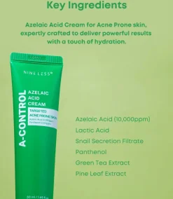 Clearance A Control Azelaic Acid Cream Feuchtigkeitscremes|Hauptzutat
