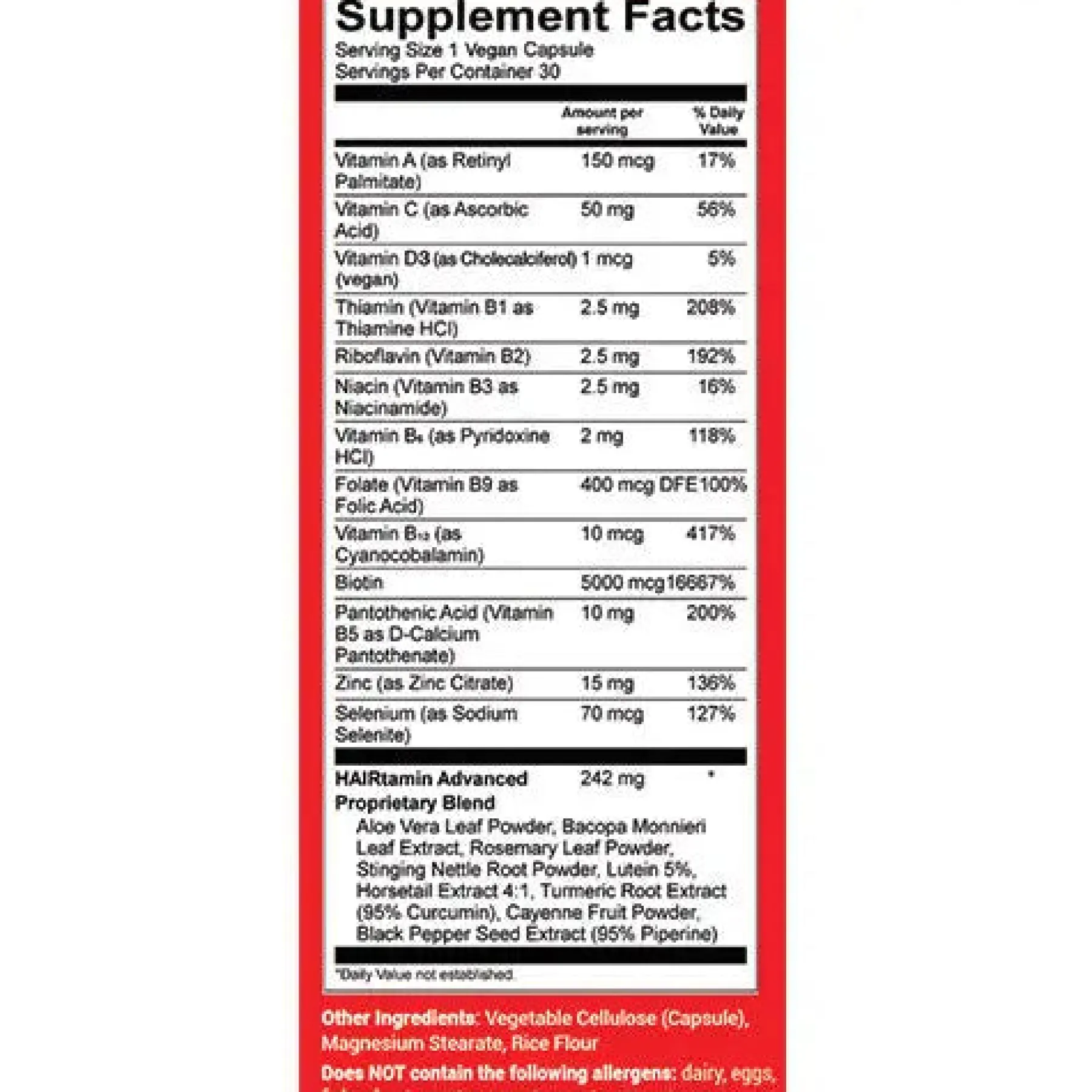 Clearance Advanced Formula Vitamins Hair Growth|Haarvitamine