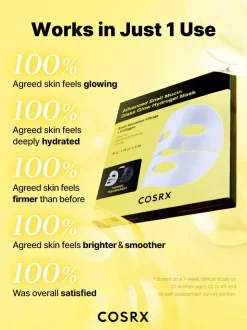 New Advanced Snail Mucin Glass Glow Hydrogel Mask 3-Pack Hauptzutat|Gesichtsmasken