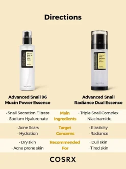 Online Advanced Snail Radiance Dual Essence Hauptzutat|Aufhellendes Serum