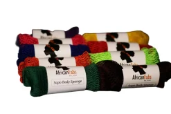 African Net Sponge Sapo Light Blue Everything Shower|Hautprobleme