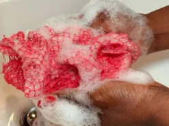 Hot African Net Sponge Sapo Peach Everything Shower|Net Sponge