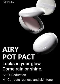 Online Airy Pot Pressed Powder Pink Make-Up Puder|Vegane Makeup Puder