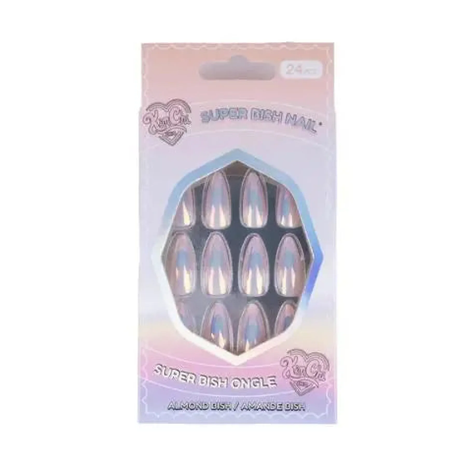 Discount Almond Bish Nail Halo Pink Künstliche Nägel