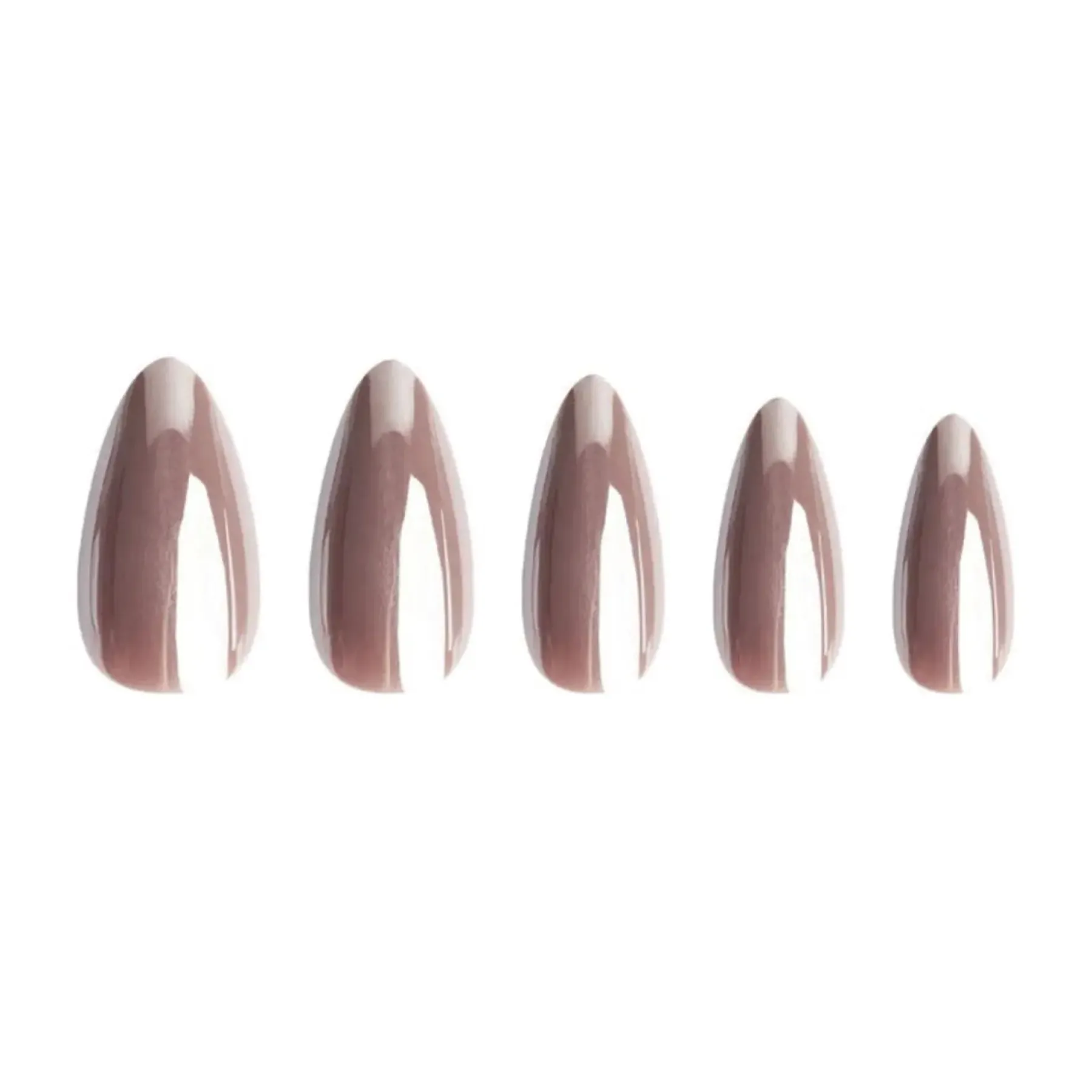 Almond Chocolate Glaze Nails Künstliche Nägel|Veganer Nagellack