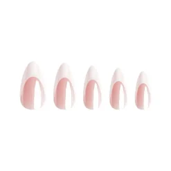 Almond Natural French Glaze Nails Künstliche Nägel