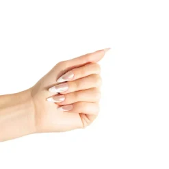 Almond Natural French Glaze Nails Künstliche Nägel