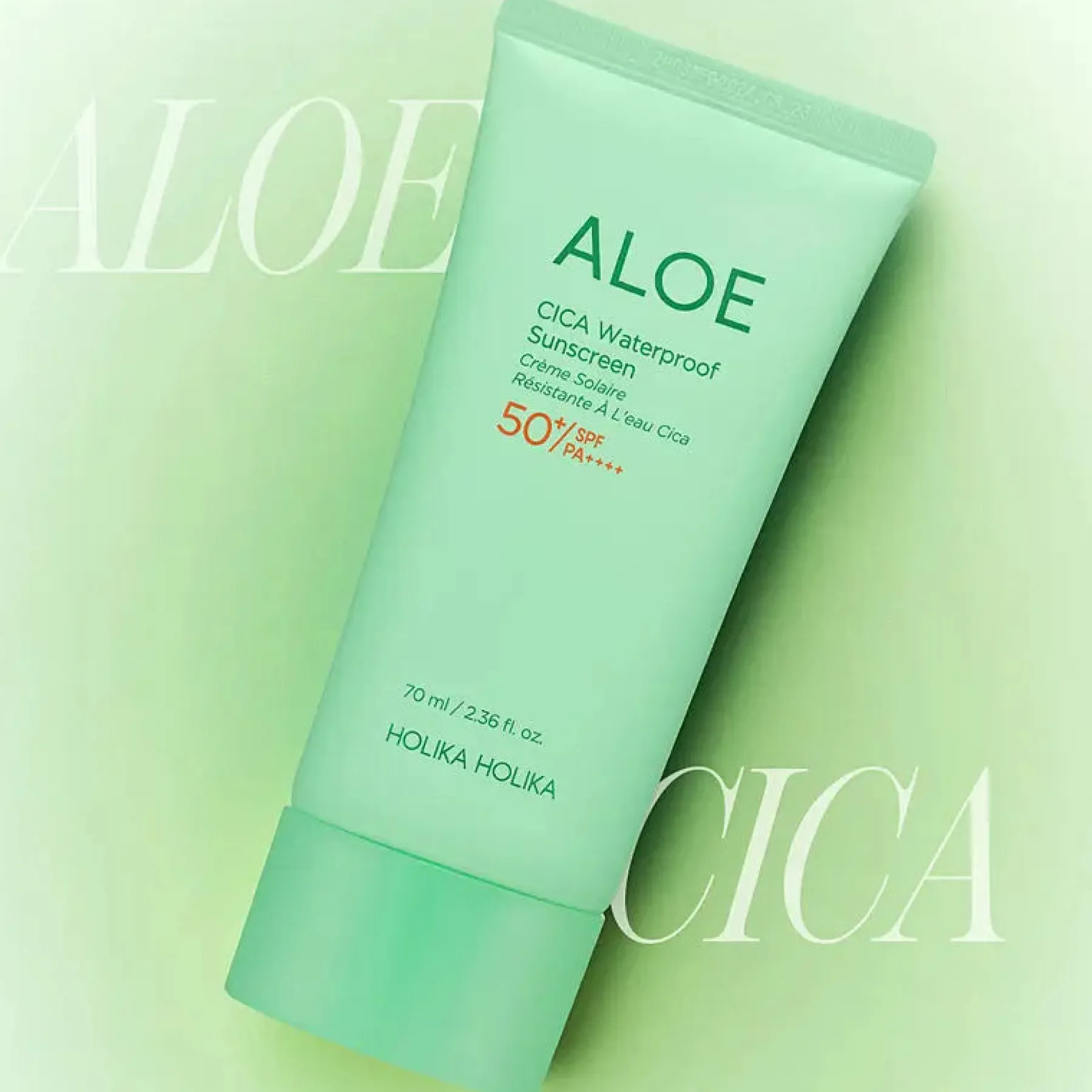 Aloe Cica Waterproof Sunscreen SPF50+ Hauptzutat|Vegan Pflege