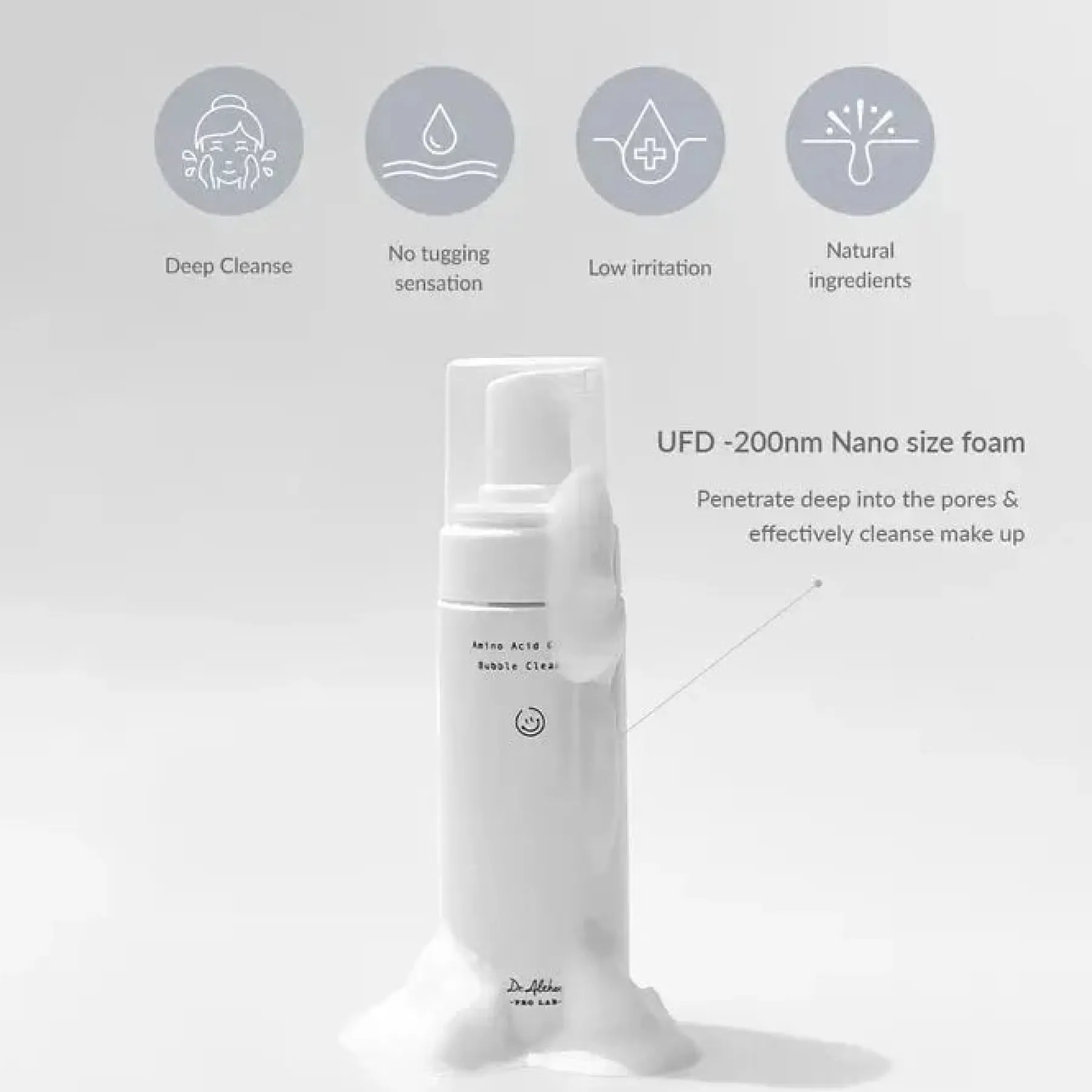 Clearance Amino Acid Gentle Bubble Cleanser Reinigungsmittel|Vegan Pflege