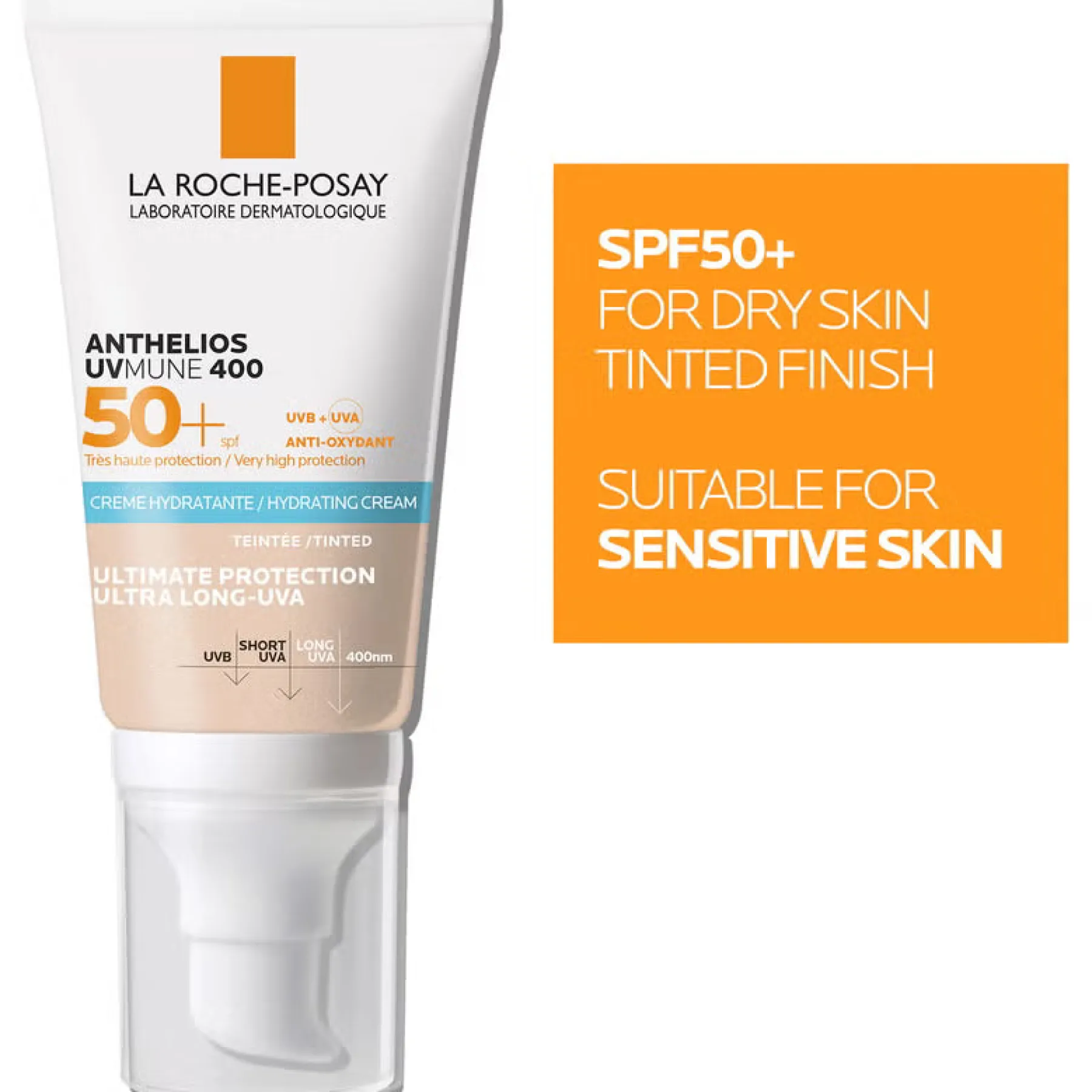 Discount Anthelios UVmune 400 Tinted Moisturising Cream SPF50+ Vegan Pflege|Vegan Tanning