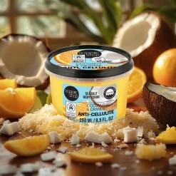 Clearance Anti-Cellulite Sea Salt Body Scrub Coconut & Orange Hoofdingrediënt Haircare|Everything Shower