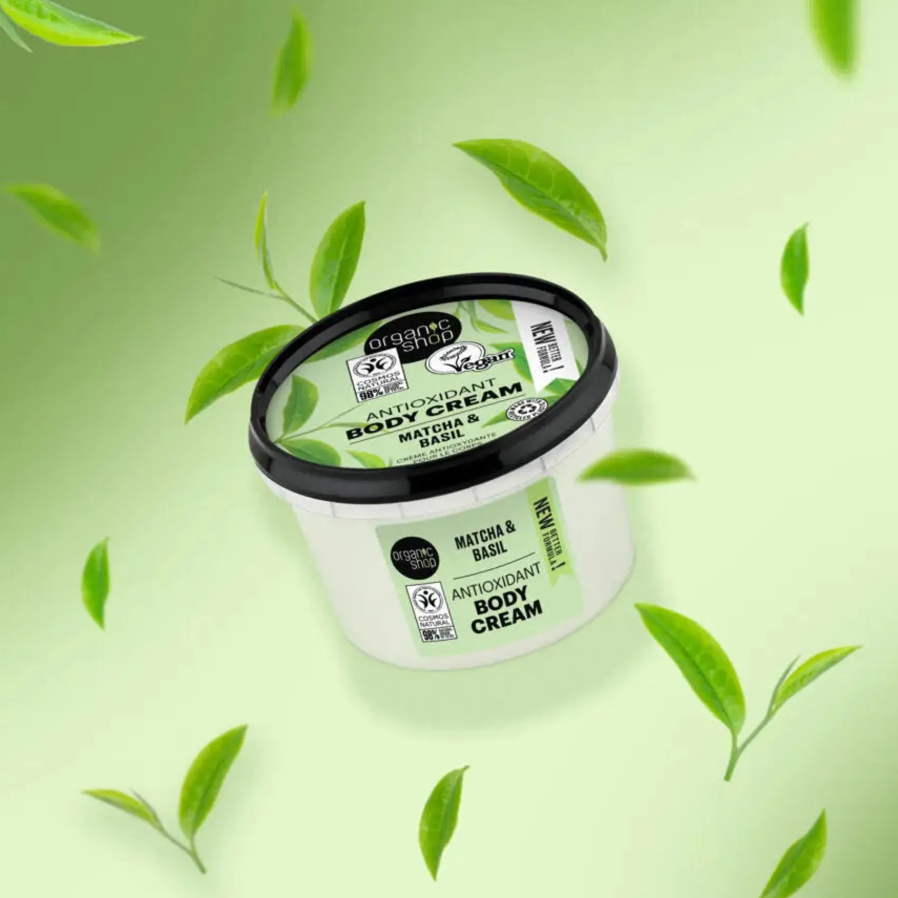 Hot Antioxidant Body Cream Matcha And Basil Everything Shower|Body Butter
