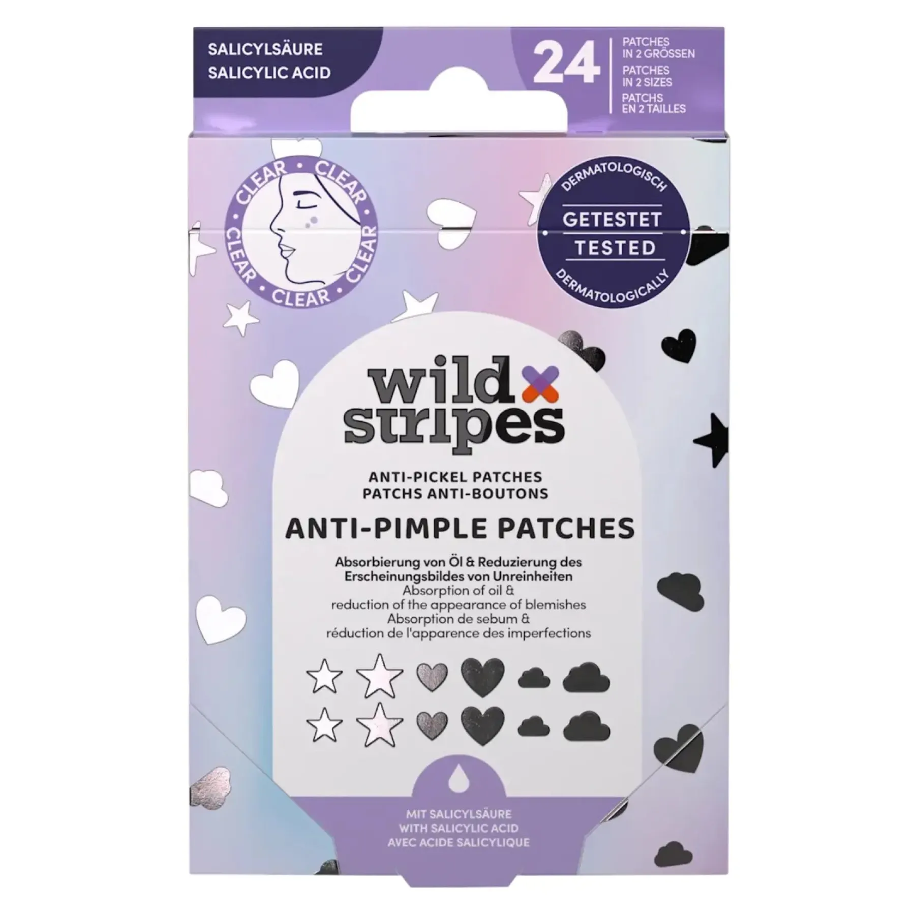 Discount Ant-Pimple Patches Holo Clear Vegan Pflege|Hautprobleme