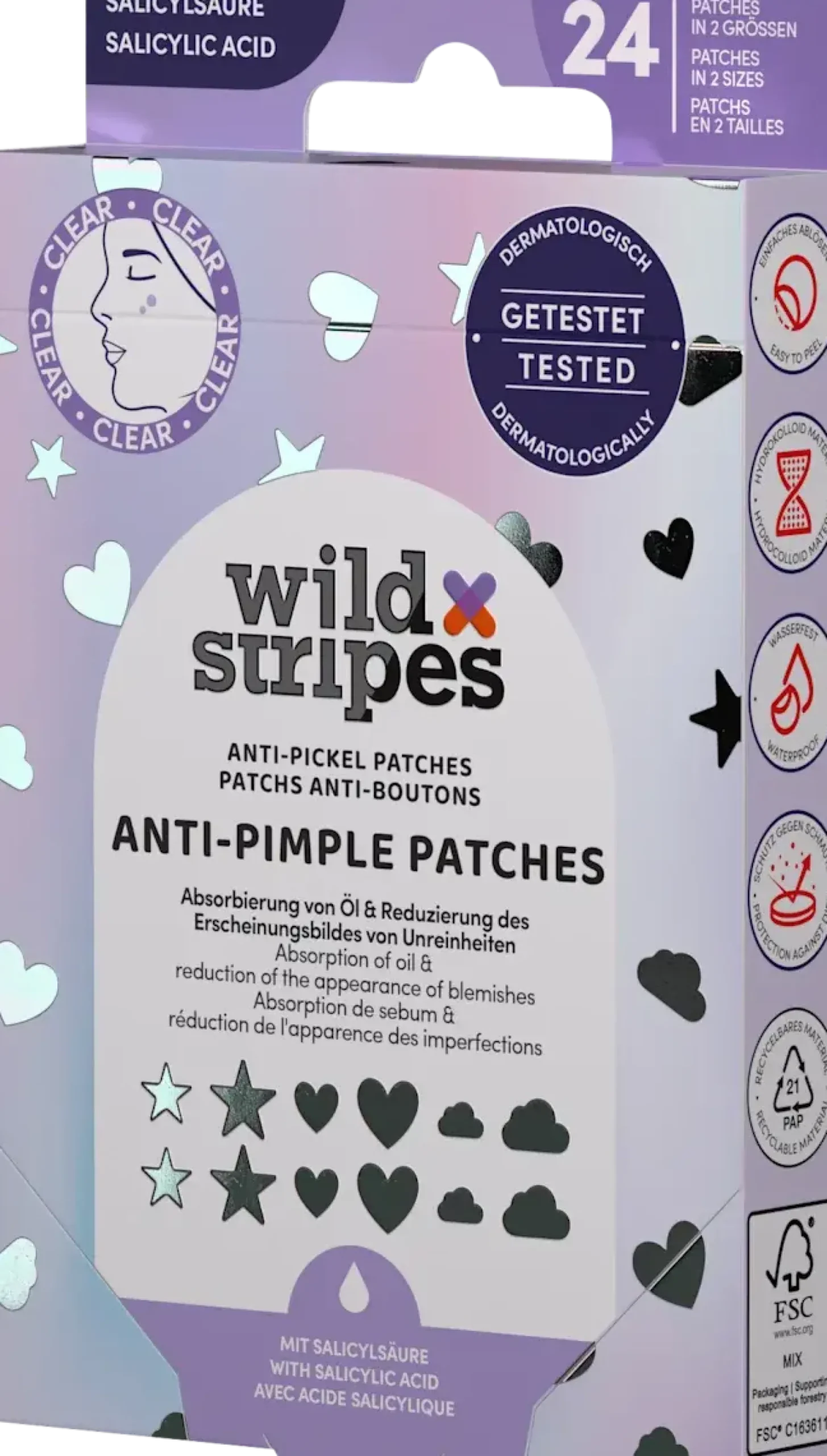 Discount Ant-Pimple Patches Holo Clear Vegan Pflege|Hautprobleme