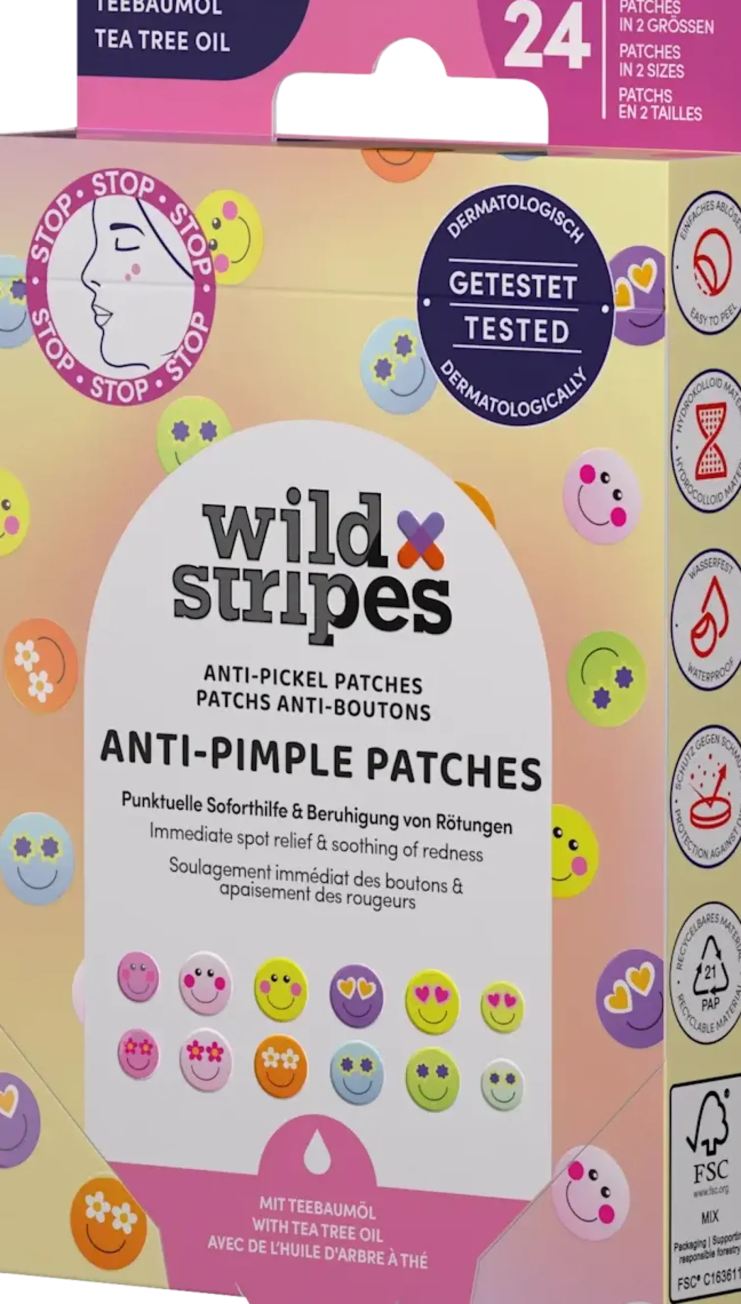 Outlet Ant-Pimple Patches Smile Prevent Vegan Pflege|Pickelpflaster