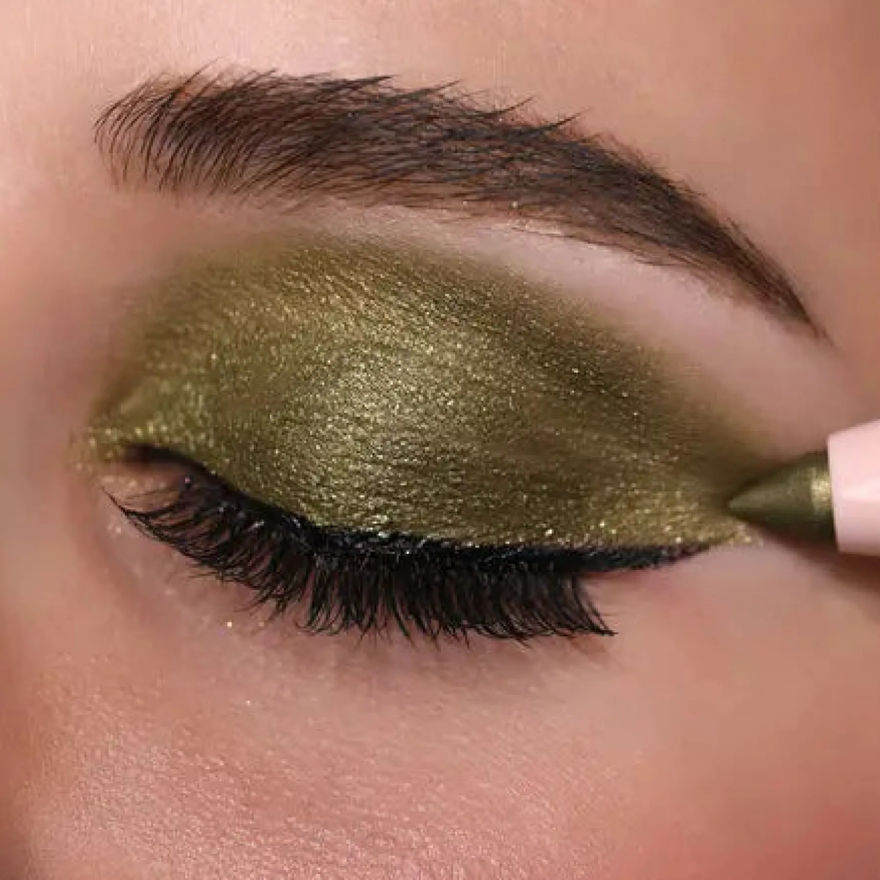 Outlet At Glance Stick Shadow 018 Olive Green Lidschatten|Vegane Lidschatten