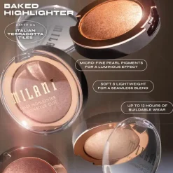 Clearance Baked Highlighter 02 Champagne D'Oro Highlighter|Vegan Highlighter