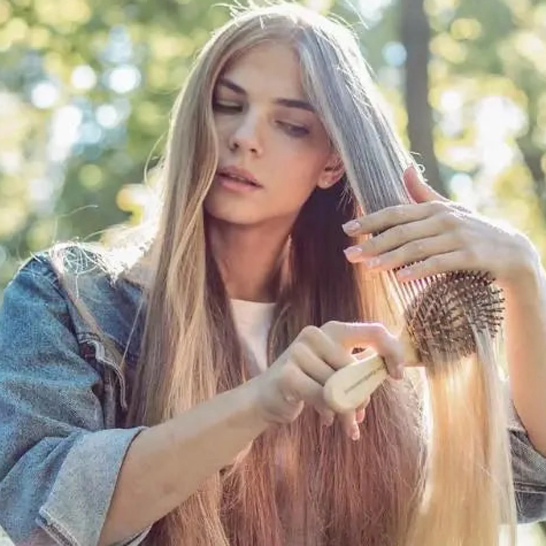Hot Bamboo Oval Hairbrush Haarprobleem|Vegane Haarpflege