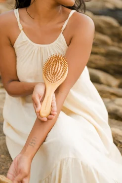 Hot Bamboo Oval Hairbrush Haarprobleem|Vegane Haarpflege