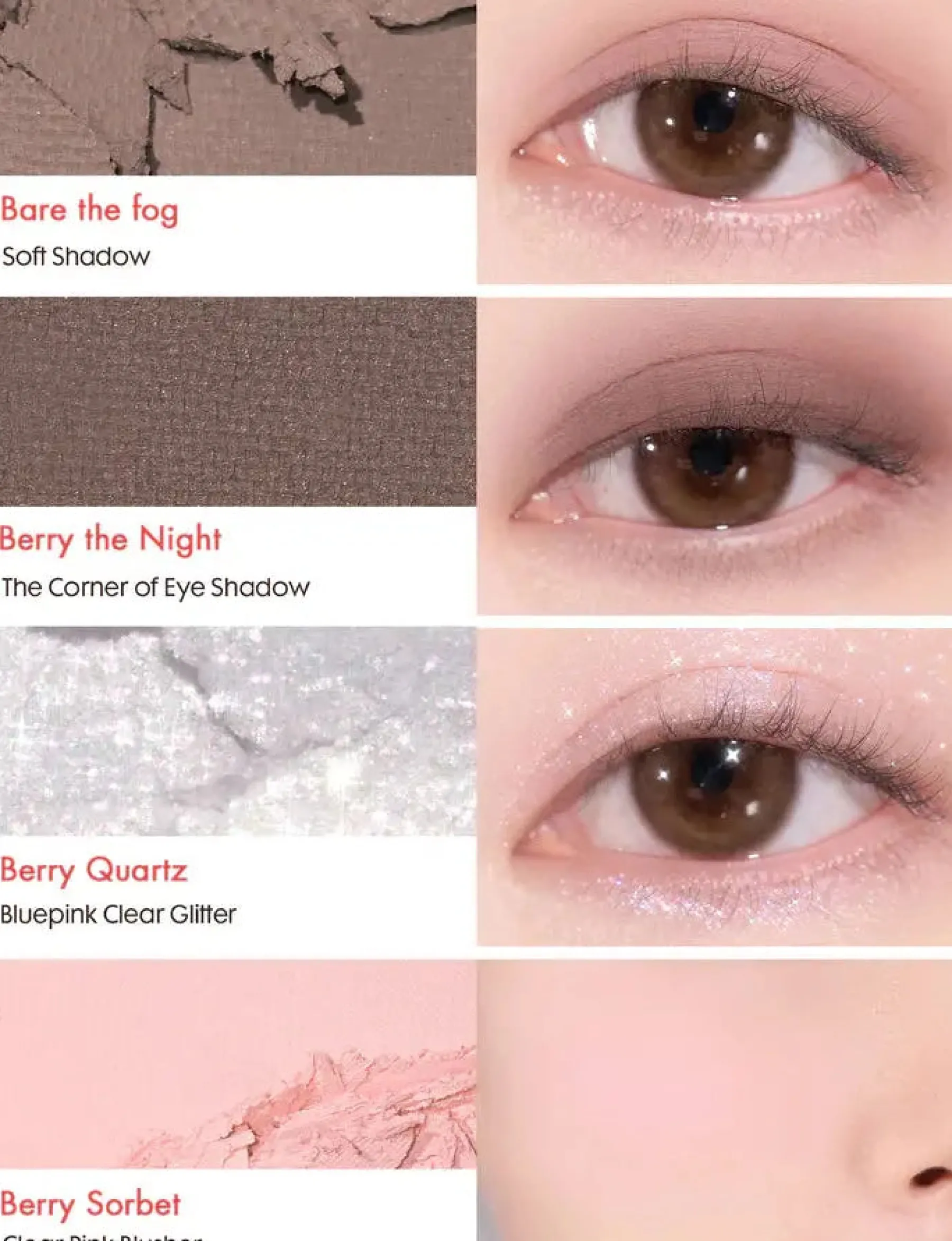 Hot Bare Layer Palette 02 Strawberry Mood Lidschatten|Korean Makeup