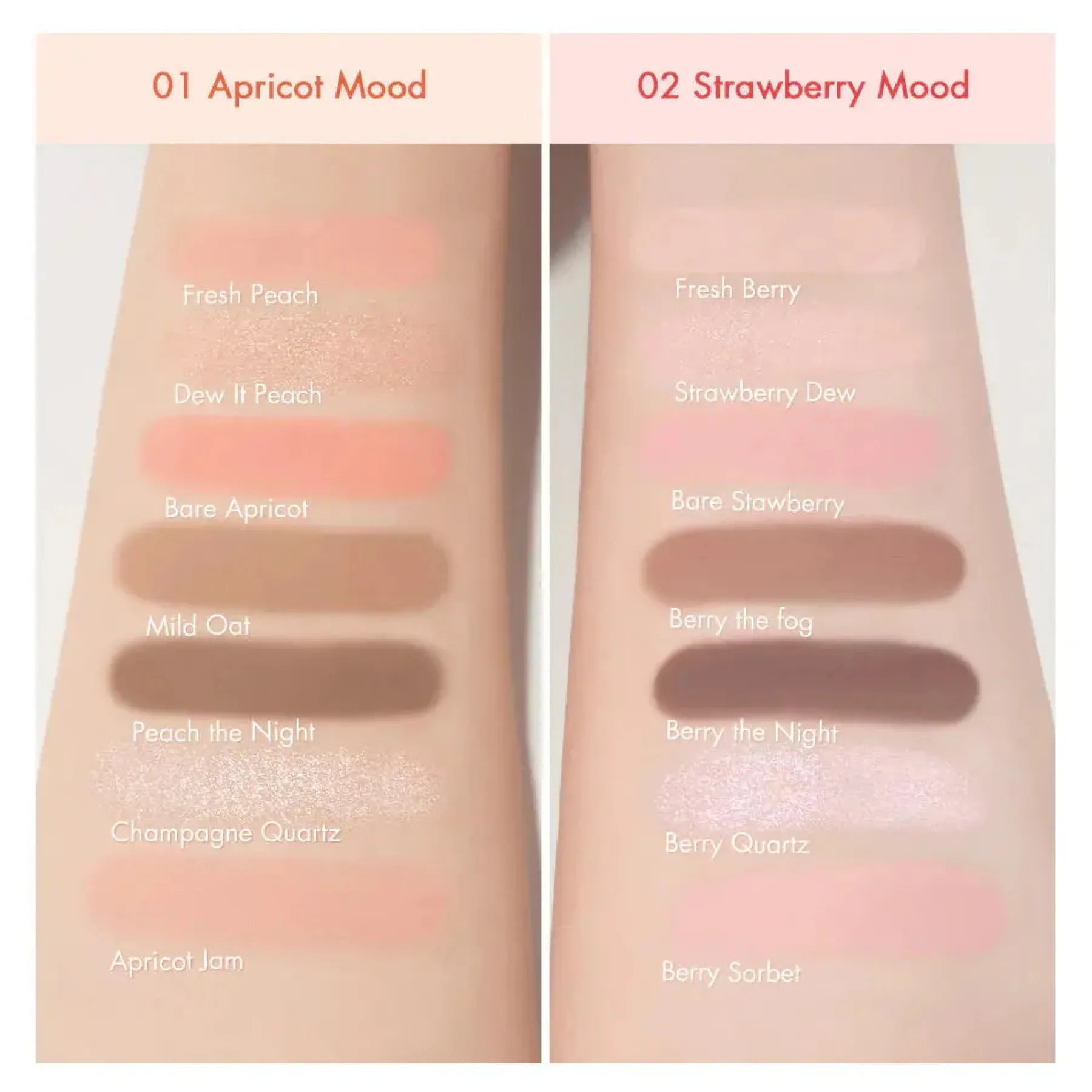 Hot Bare Layer Palette 02 Strawberry Mood Lidschatten|Korean Makeup