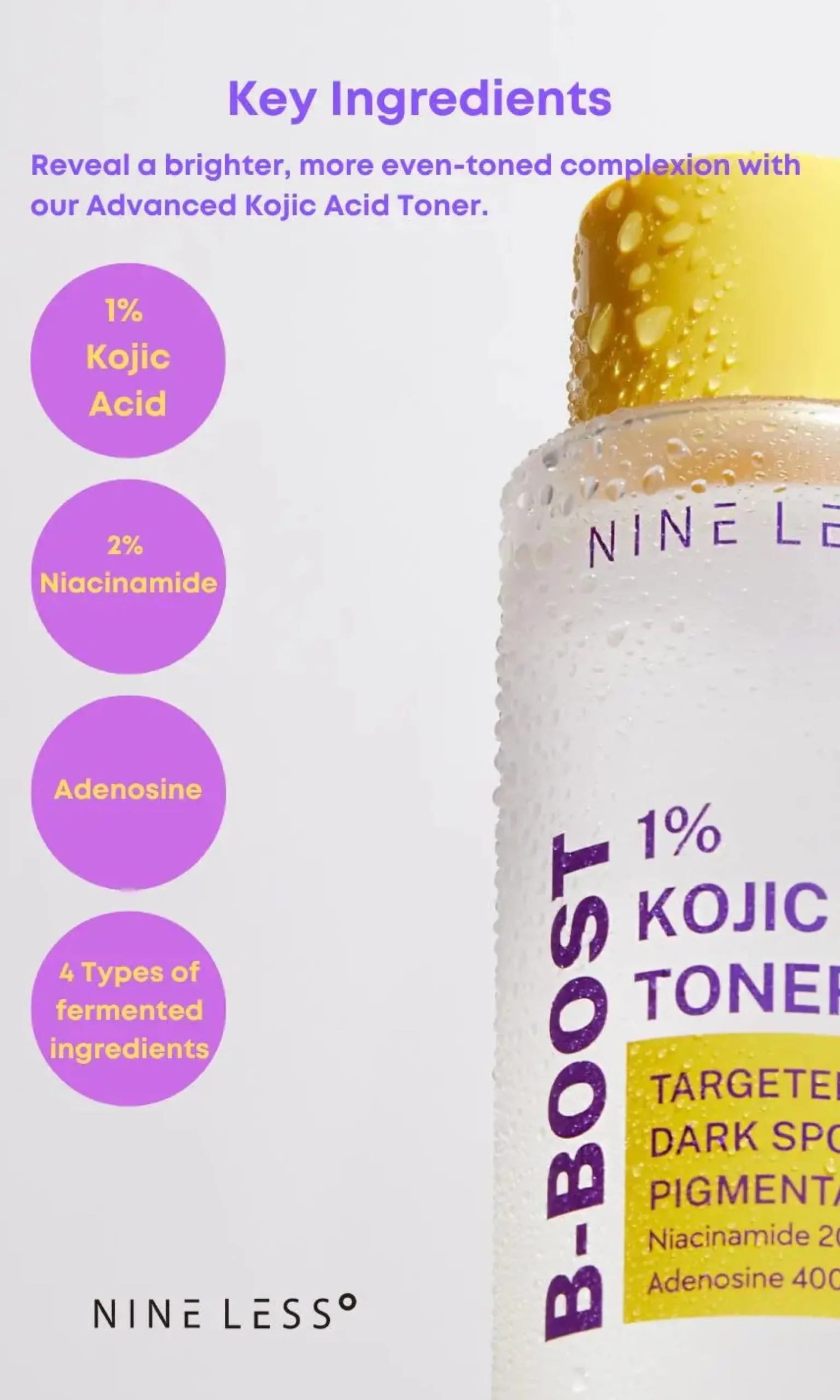 Clearance B Boost 1% Kojic Acid Toner Toners|Hauptzutat