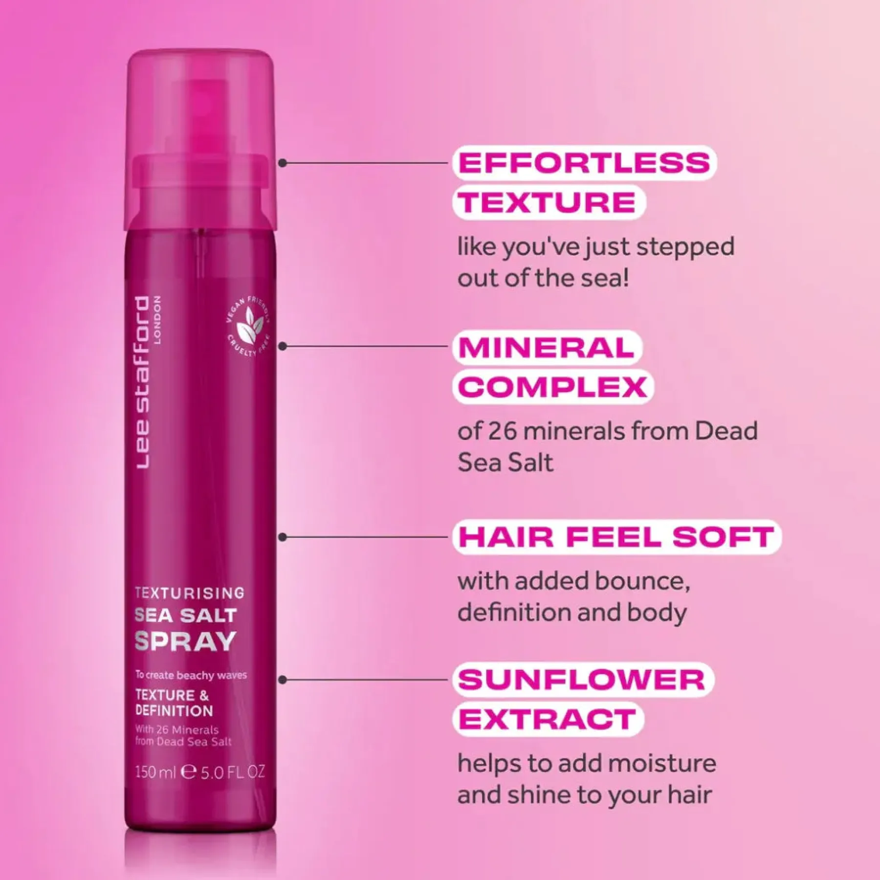 New Beach Babe Sea Salt Spray Styling Spray|Vegane Haarpflege