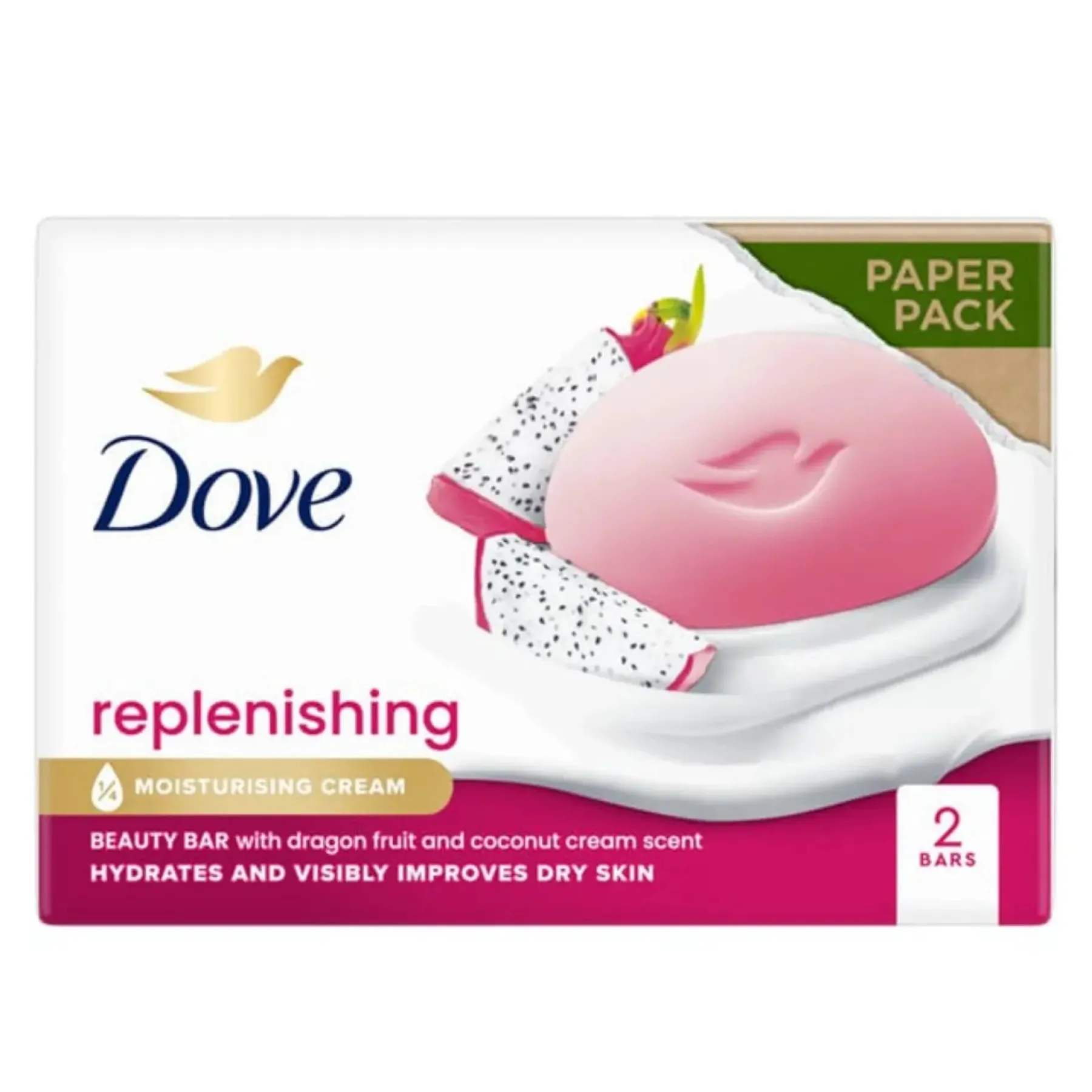 Discount Beauty Bar Replenishing Dragon Fruit and Coconut Cream 2-Pack Soap Bars|Hautprobleme