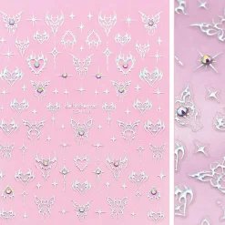 Clearance Bejeweled Nail Art Sticker Angelfire Flutter Nagelkunst