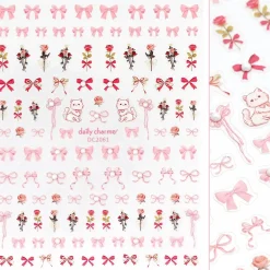 New Bejeweled Nail Art Sticker Coquette Roses Nagelkunst