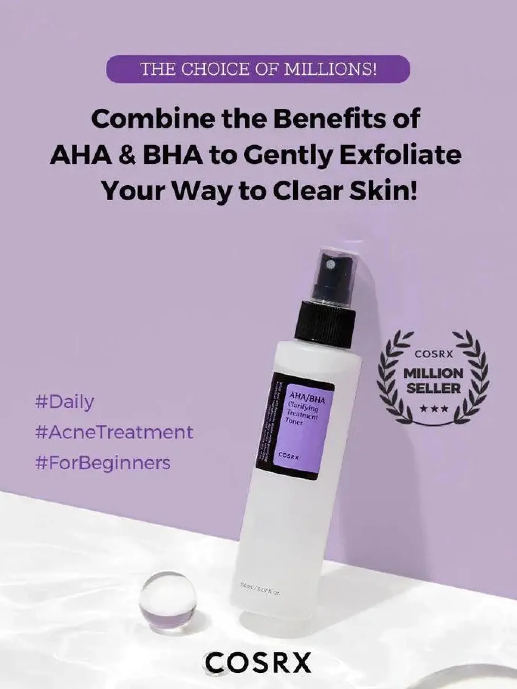 Sale Bha/Aha Clarifying Treatment Toner Hauptzutat|Calming Toners