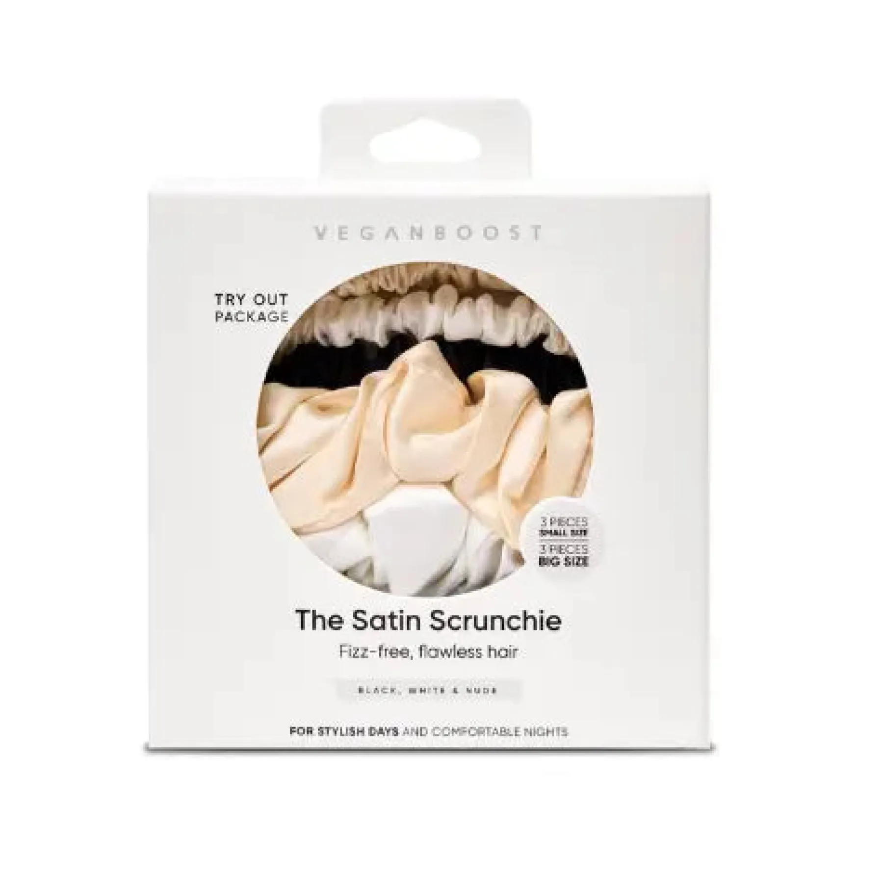 Sale Big and Small Satin Scrunchies Set Haarpflege-Routinen & Sets|Haarprobleem