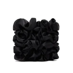 Online Big Satin Scrunchies Black 6 Pieces Haarpflege-Routinen & Sets|Haarprobleem