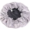 Black/Grey Satin Hair Bonnet Reversable Hair Growth|Haarprobleem