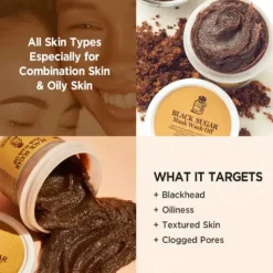 Online Black Sugar Mask Wash Off Alle Korean Skincare|Gesichtsmasken