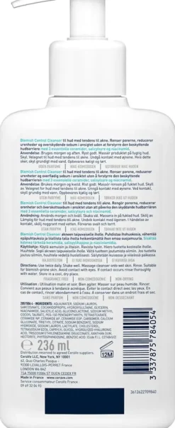 Outlet Blemish Control Cleanser Hauptzutat|Reinigungsmittel
