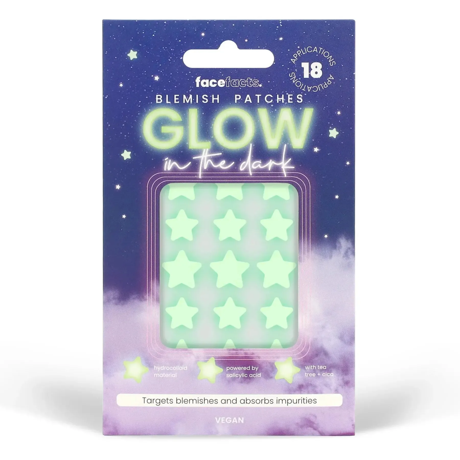 Online Blemish Patches Glow In The Dark Stars Vegan Pflege|Hauptzutat