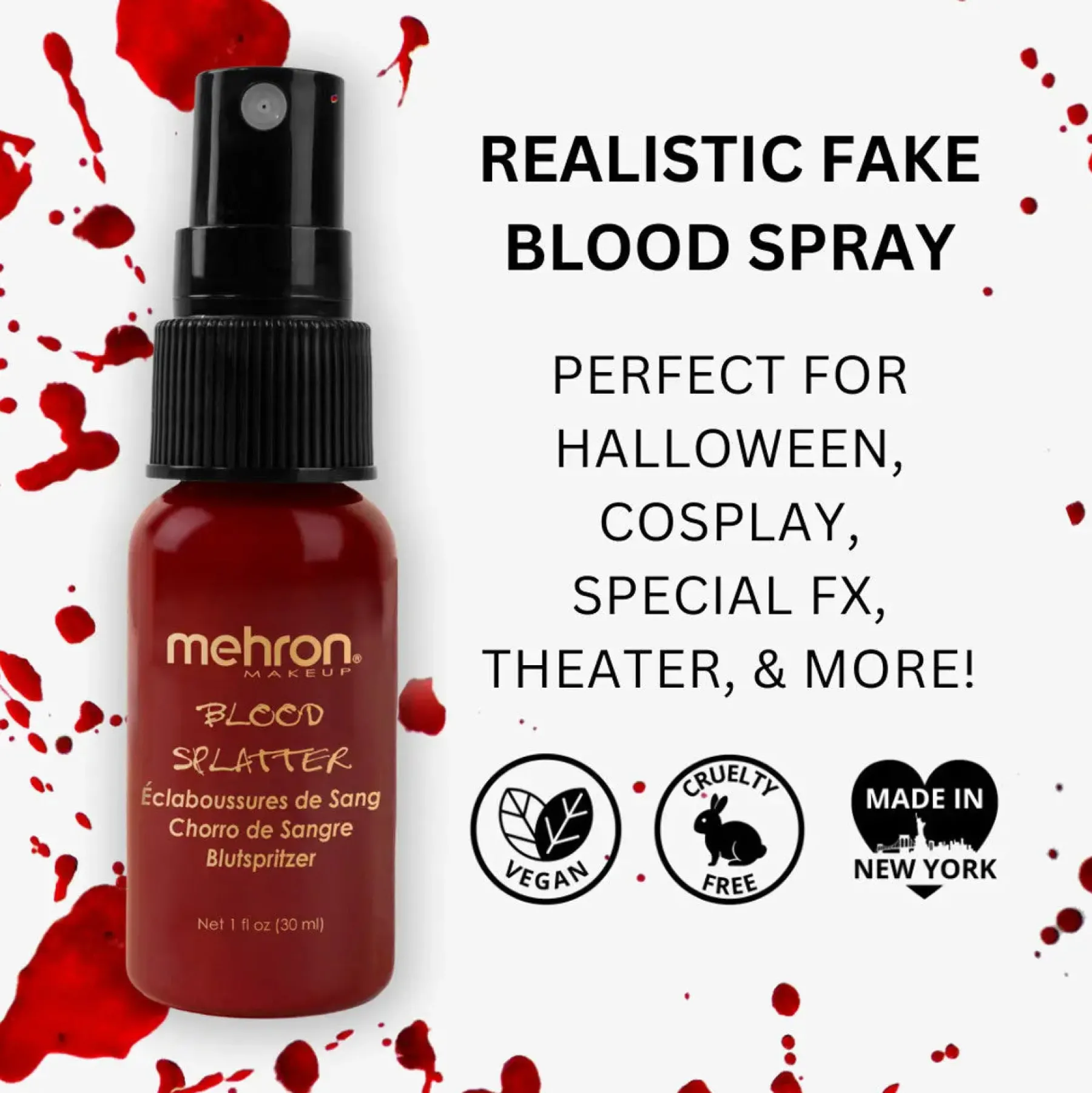 Outlet Blood Splatter 30 ml. Spezialeffekte Make-Up