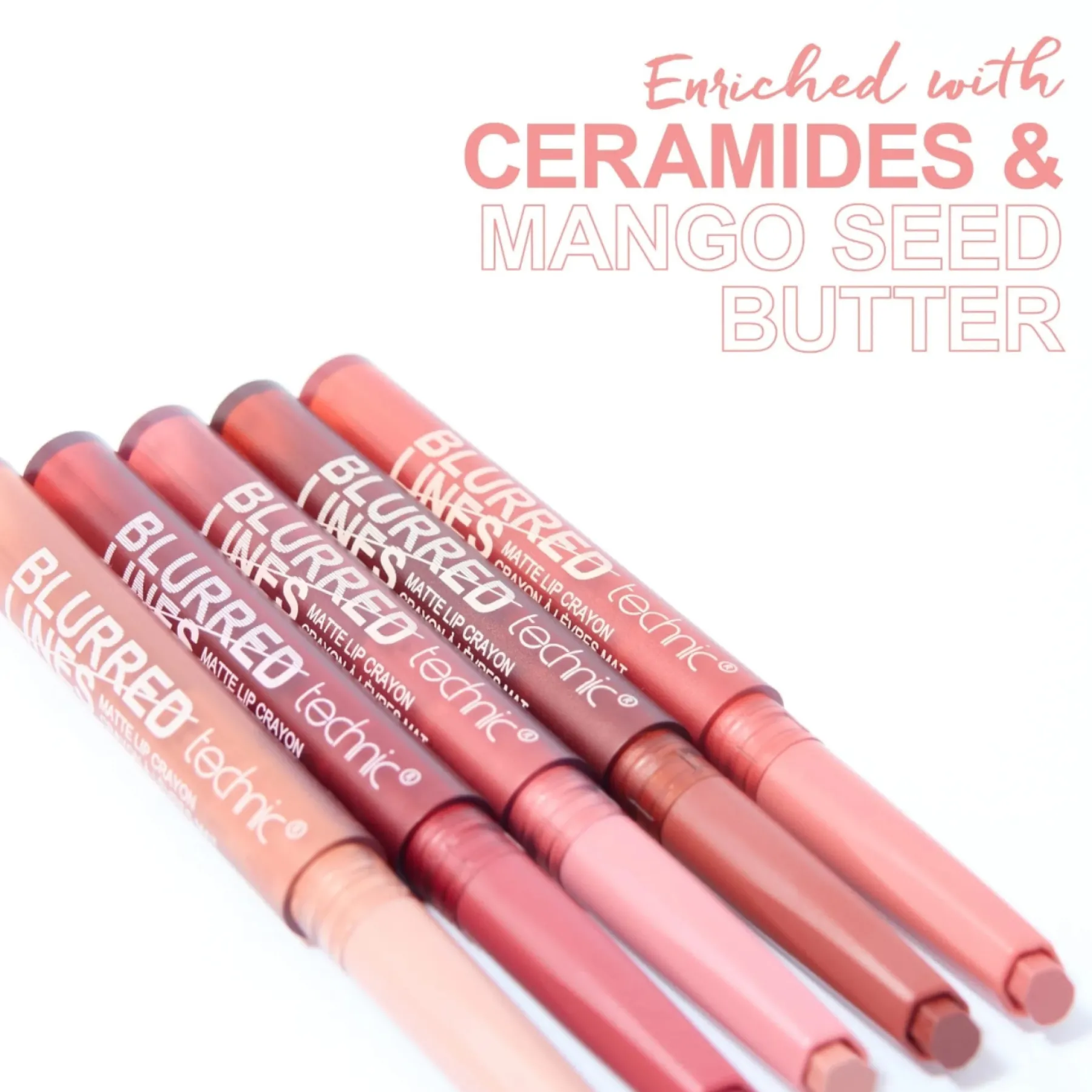 Hot Blurred Line Matte Lip Crayon Rose Lippen Konturenstift