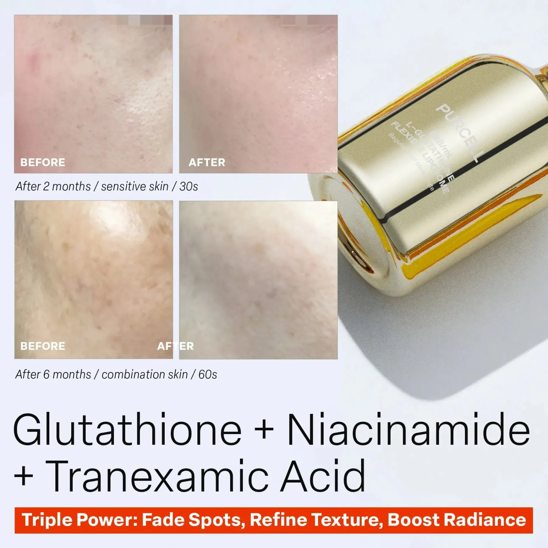 New 88b/ml L-glutathione Flexible Liposome Problemlösende Seren|Hauptzutat