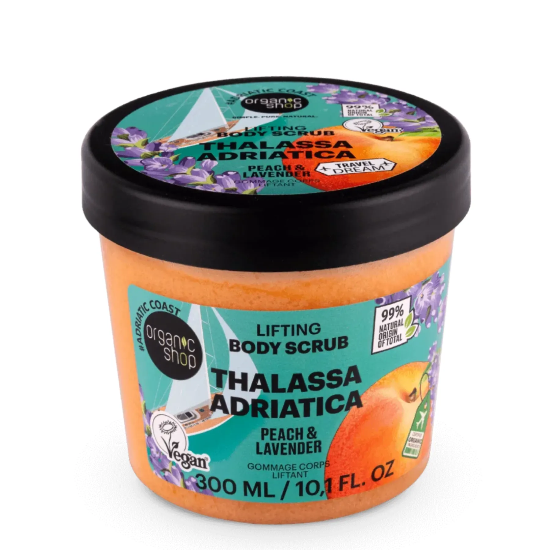 Clearance Body Scrub Thalassa Adriatica Lifting Peach & Lavender Körperpeelings|Everything Shower