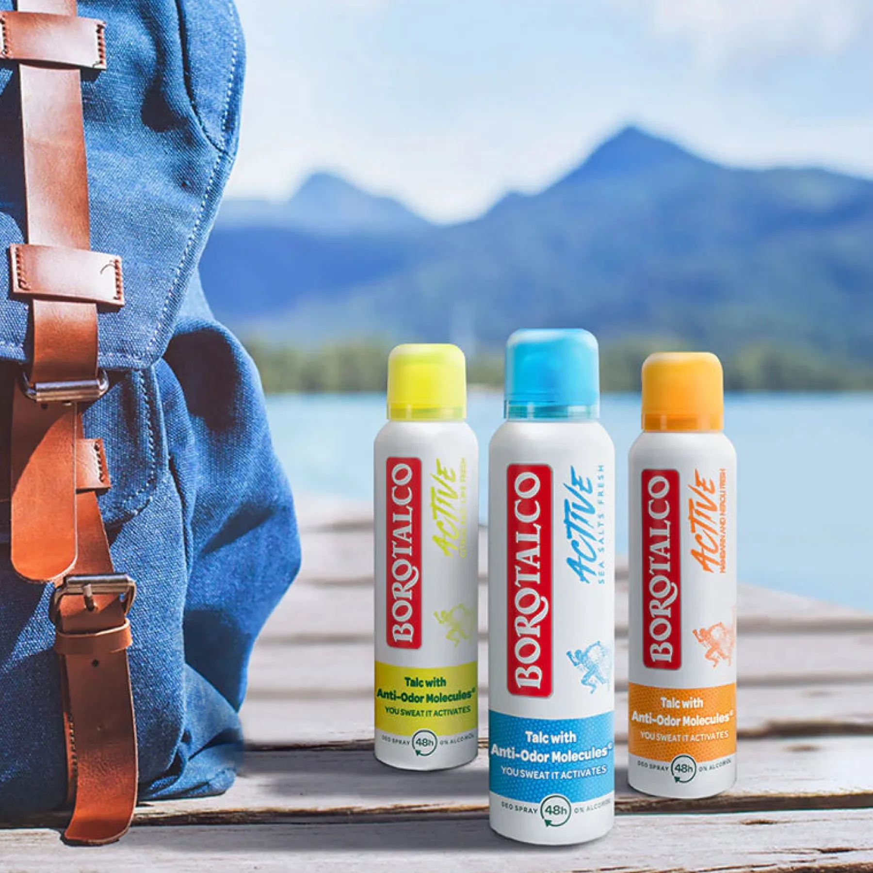 Clearance Active Deodorant Spray Mandarin and Neroli Scent Deodorant