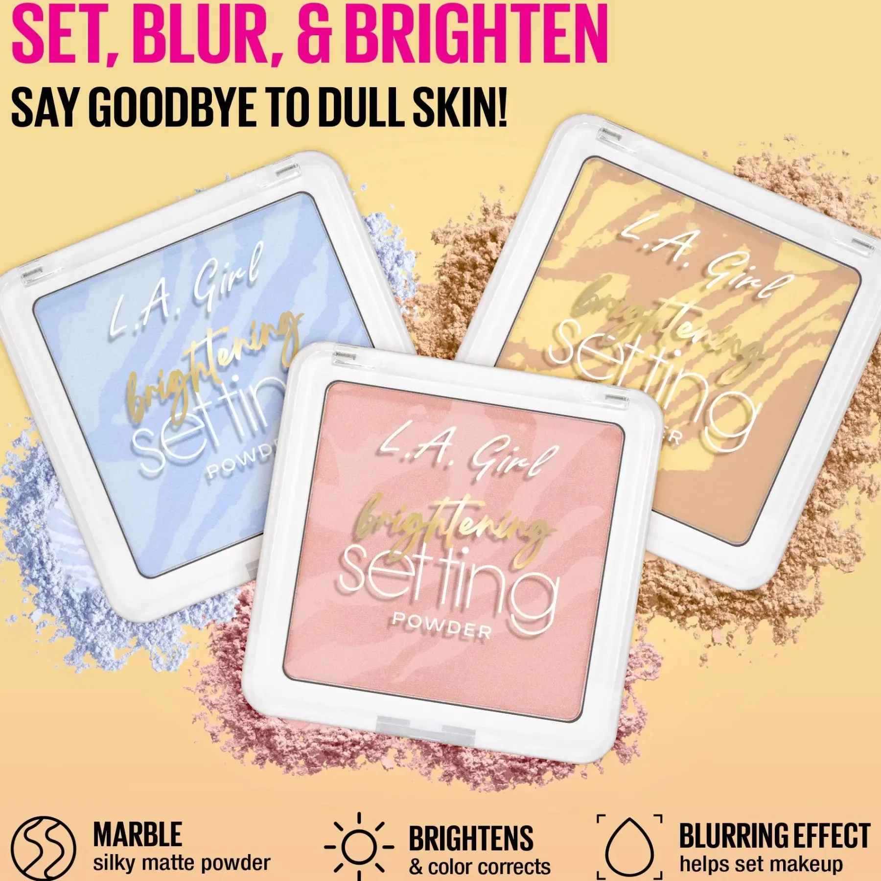 Brightening Marbled Setting Powder Make-Up Puder|Vegane Makeup Puder