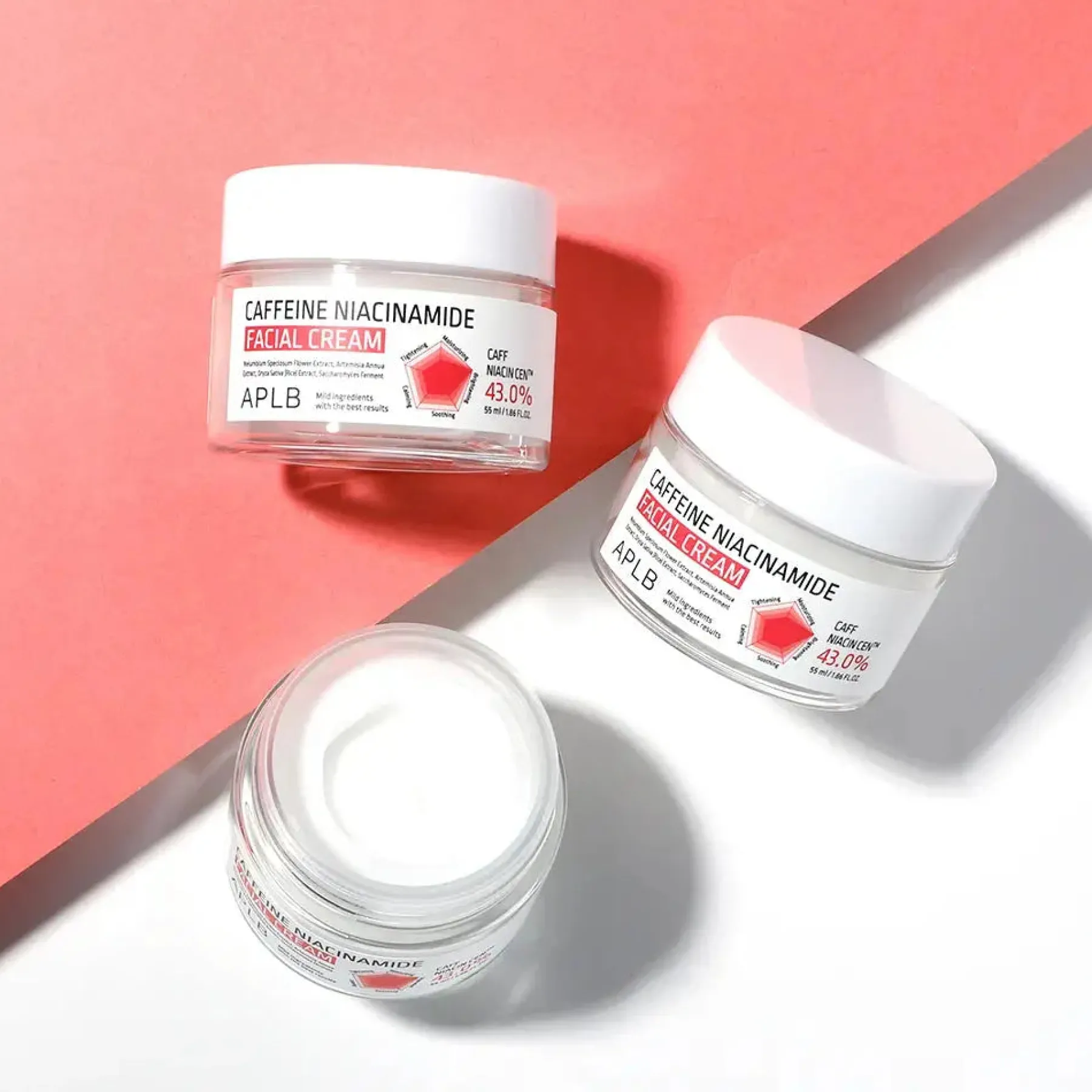Clearance Caffeine Niacinamide Facial Cream Feuchtigkeitscremes|Hauptzutat