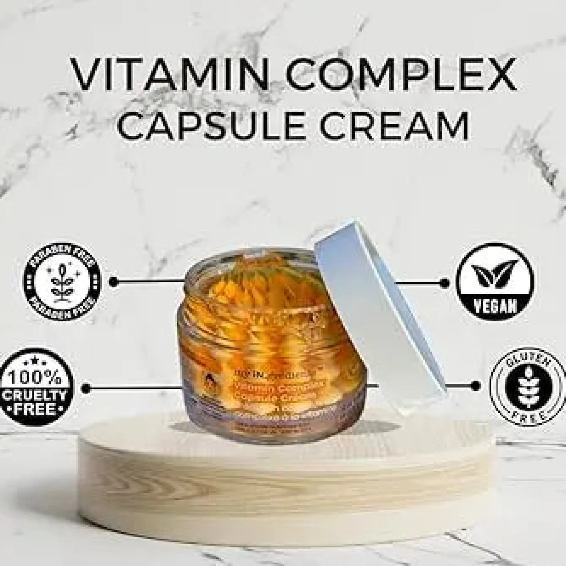 New Capsule Cream Vitamin Complex Vegan Pflege|Feuchtigkeitscremes