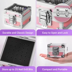 Best Ceramic Diamond Carbide Nail Drill Bits with Portable Holder Case 21Pcs 1. Nagels Voorbereiden|1. Nagels Voorbereiden
