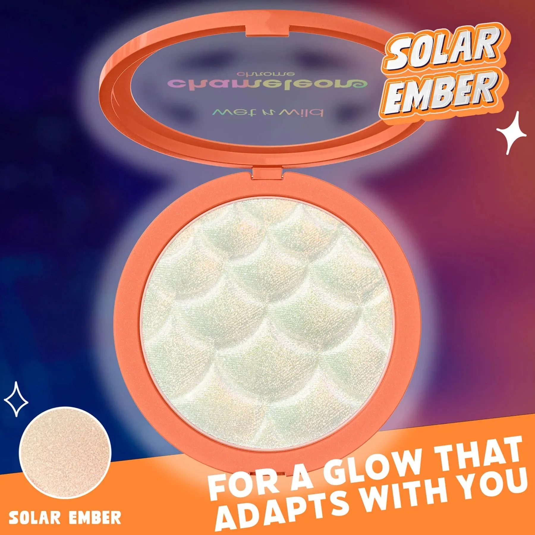 Best Chameleon Chrome Highlighter Solar Ember Highlighter|Vegan Highlighter