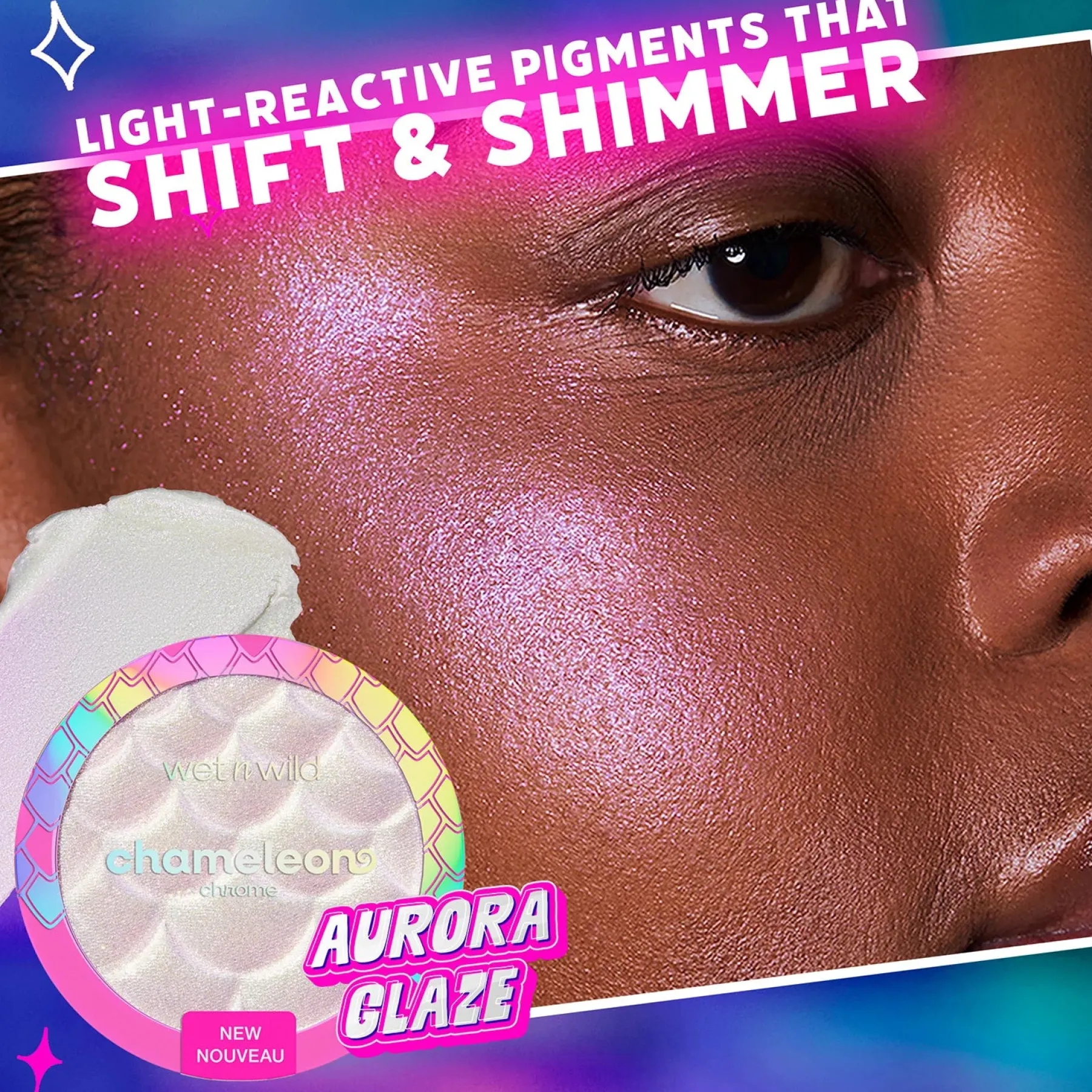 Sale Chameleon Chrome Highlighter Aurora Glaze Highlighter|Vegan Highlighter