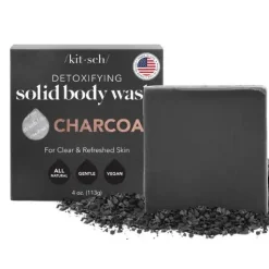 Charcoal Detoxifying Body Wash Bar Soap Bars|Duschgel