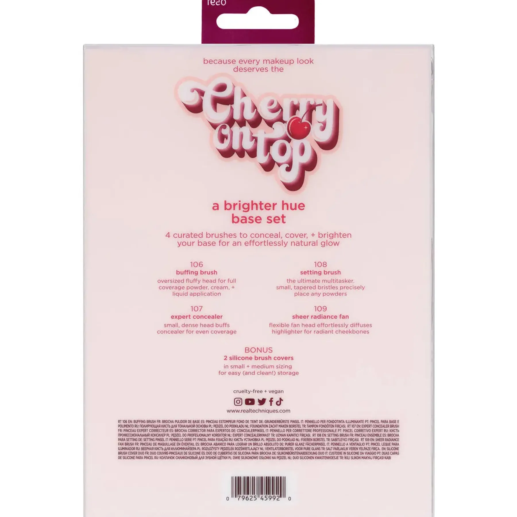 New Cherry On Top A Brighter Hue Base Set Tön Mehr|Makeup Pinsel Sets